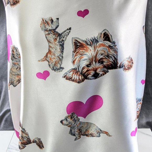 Vintage IFAW Highland Terrier Print Scarf - Picture 11 of 11